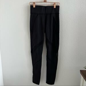 Michi Back Active Leggings Workout Mesh Paneling Nylon Spandex Small